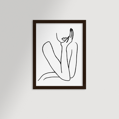 Thinking Archival Reproduction Art Print