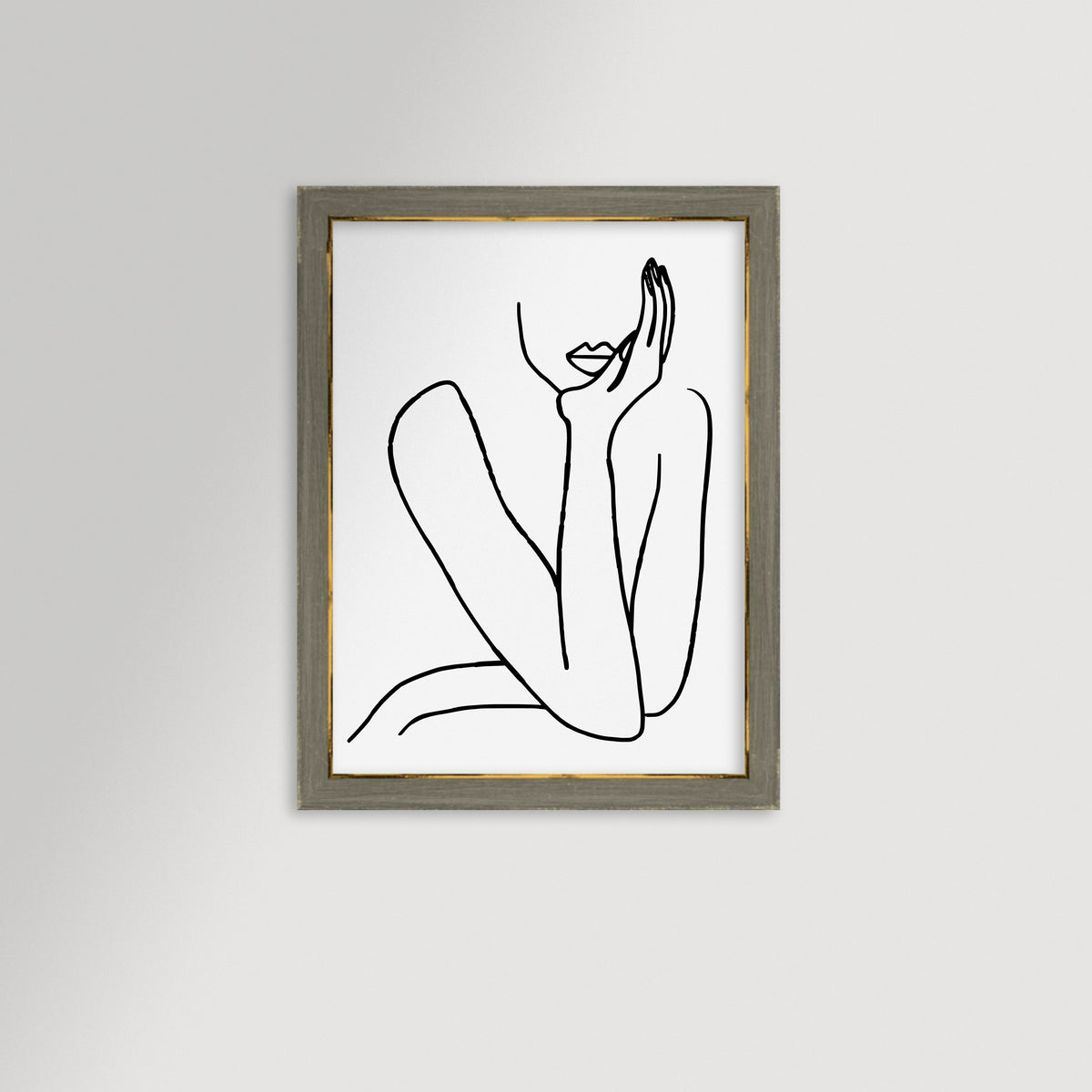 Thinking Archival Reproduction Art Print