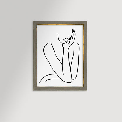 Thinking Archival Reproduction Art Print