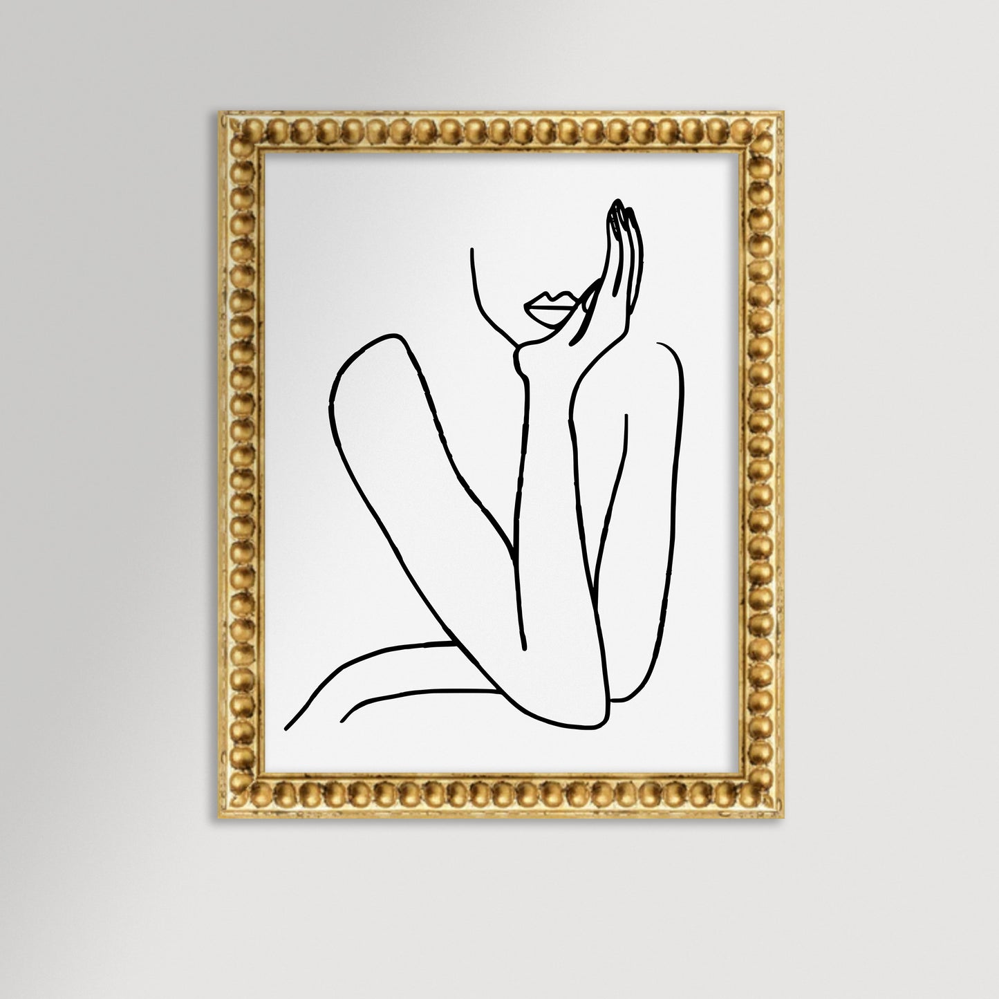 Thinking Archival Reproduction Art Print