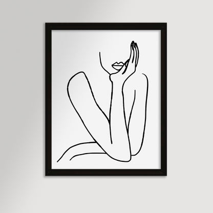Thinking Archival Reproduction Art Print