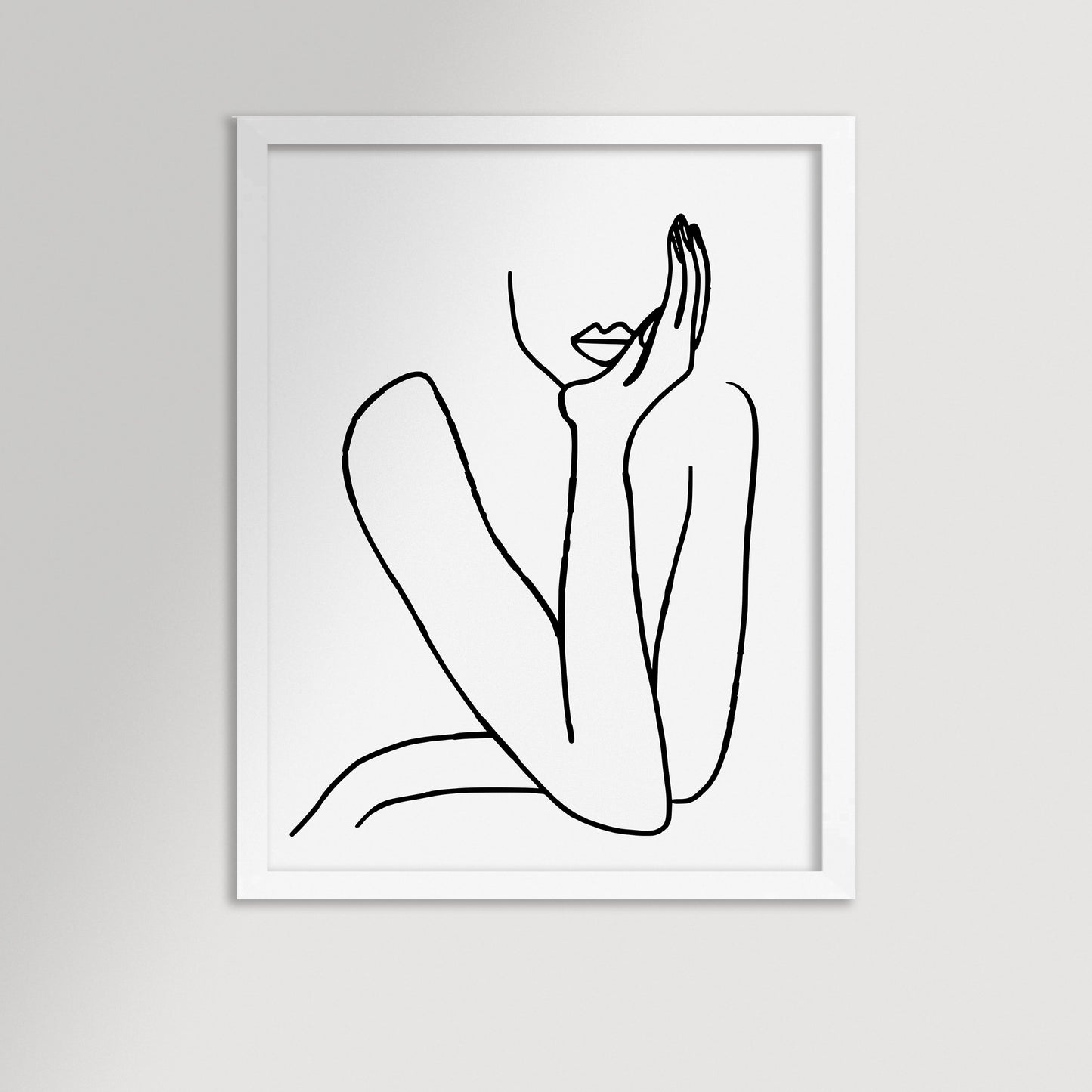 Thinking Archival Reproduction Art Print