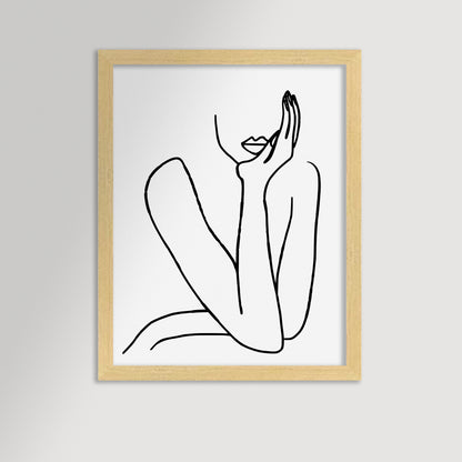 Thinking Archival Reproduction Art Print