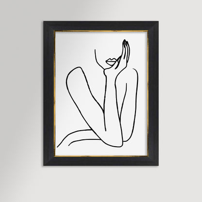 Thinking Archival Reproduction Art Print