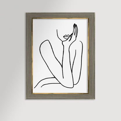 Thinking Archival Reproduction Art Print