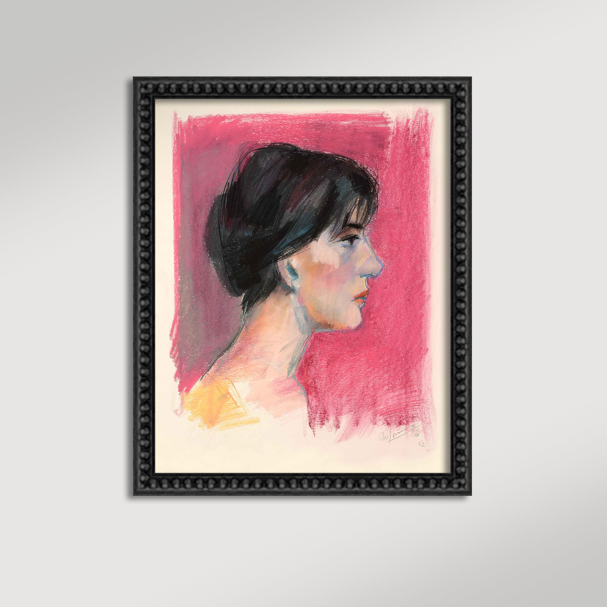 Profile in Pink Archival Reproduction Art Print