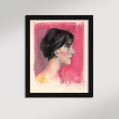 Profile in Pink Archival Reproduction Art Print