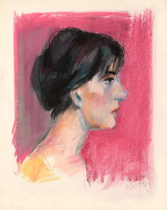Profile in Pink Archival Reproduction Art Print