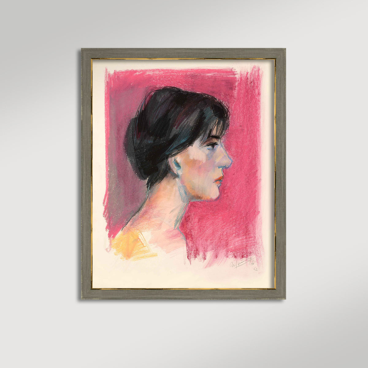Profile in Pink Archival Reproduction Art Print