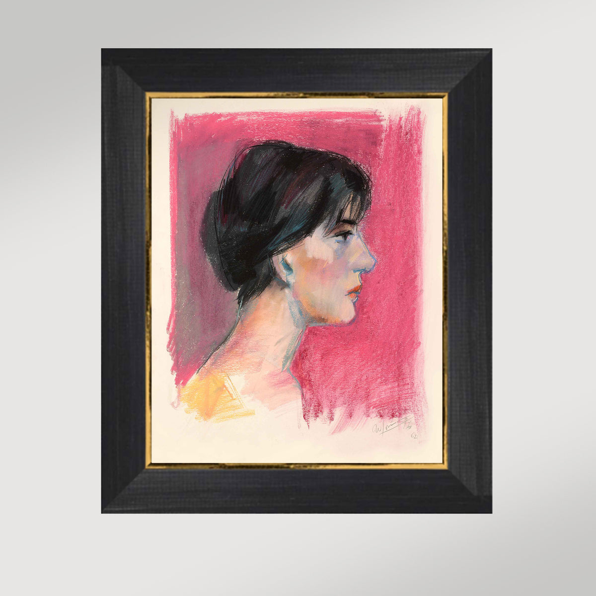 Profile in Pink Archival Reproduction Art Print