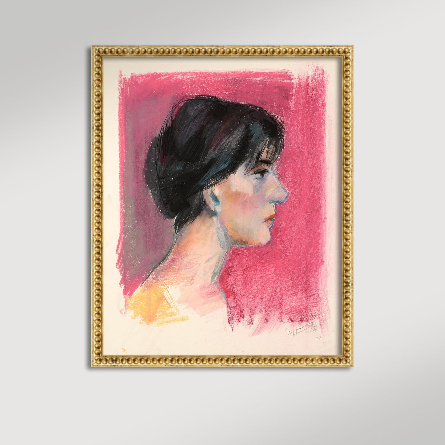 Profile in Pink Archival Reproduction Art Print