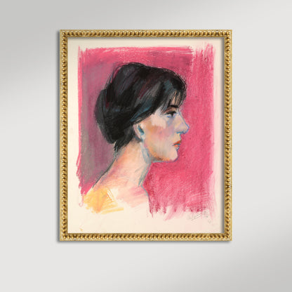 Profile in Pink Archival Reproduction Art Print