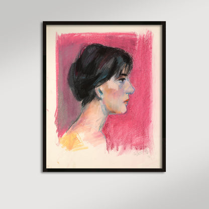 Profile in Pink Archival Reproduction Art Print