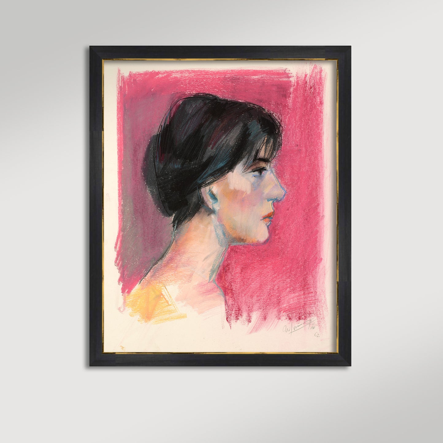 Profile in Pink Archival Reproduction Art Print