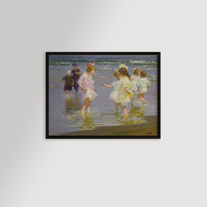 Wading In Archival Reproduction Art Print