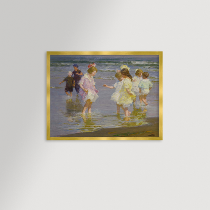 Wading In Archival Reproduction Art Print