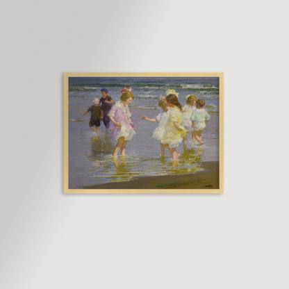 Wading In Archival Reproduction Art Print