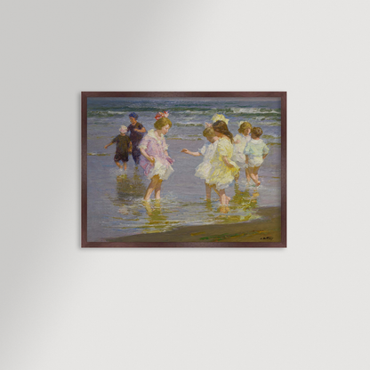 Wading In Archival Reproduction Art Print