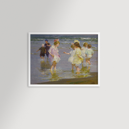 Wading In Archival Reproduction Art Print