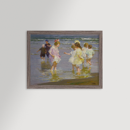 Wading In Archival Reproduction Art Print