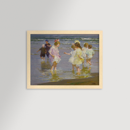 Wading In Archival Reproduction Art Print