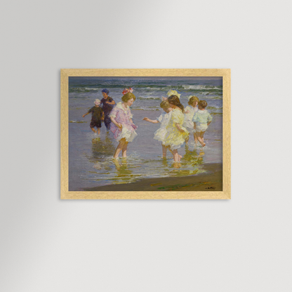 Wading In Archival Reproduction Art Print