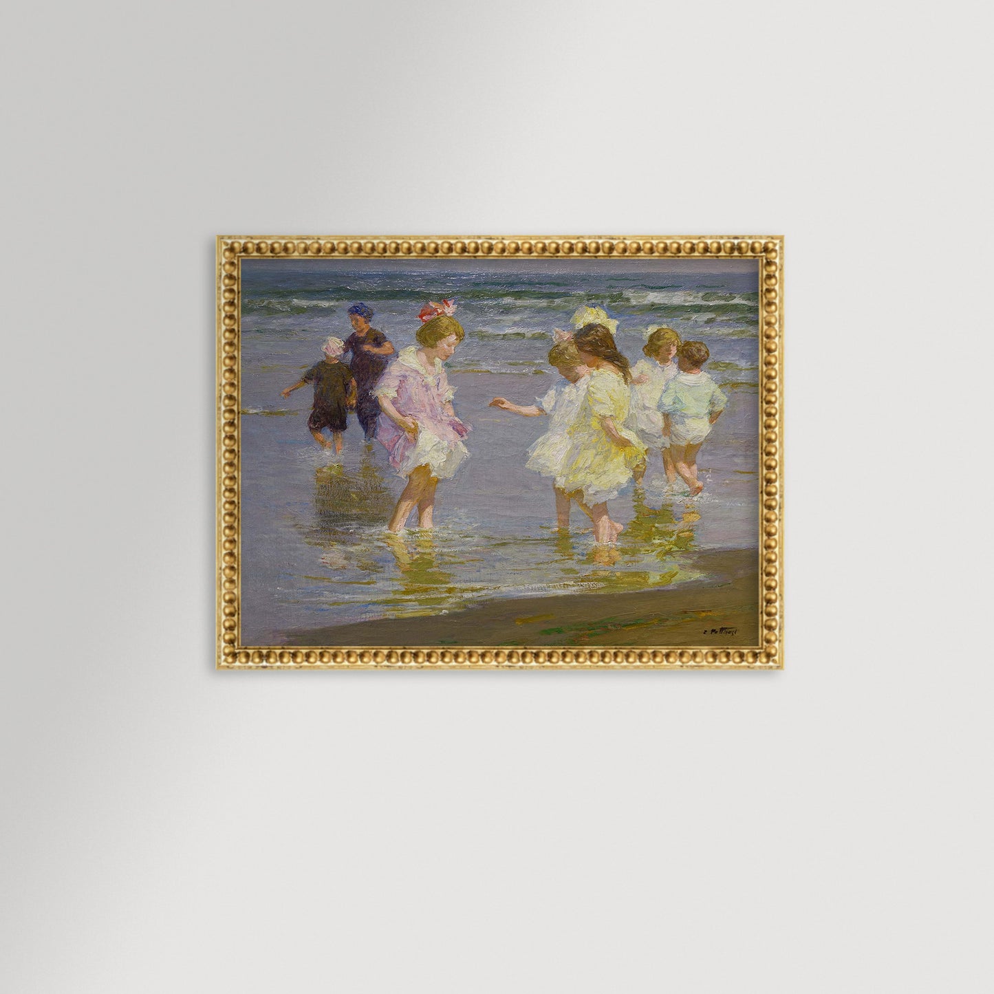 Wading In Archival Reproduction Art Print