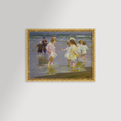 Wading In Archival Reproduction Art Print