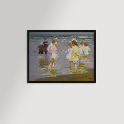 Wading In Archival Reproduction Art Print
