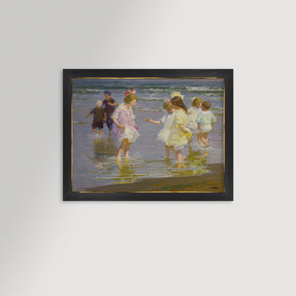 Wading In Archival Reproduction Art Print