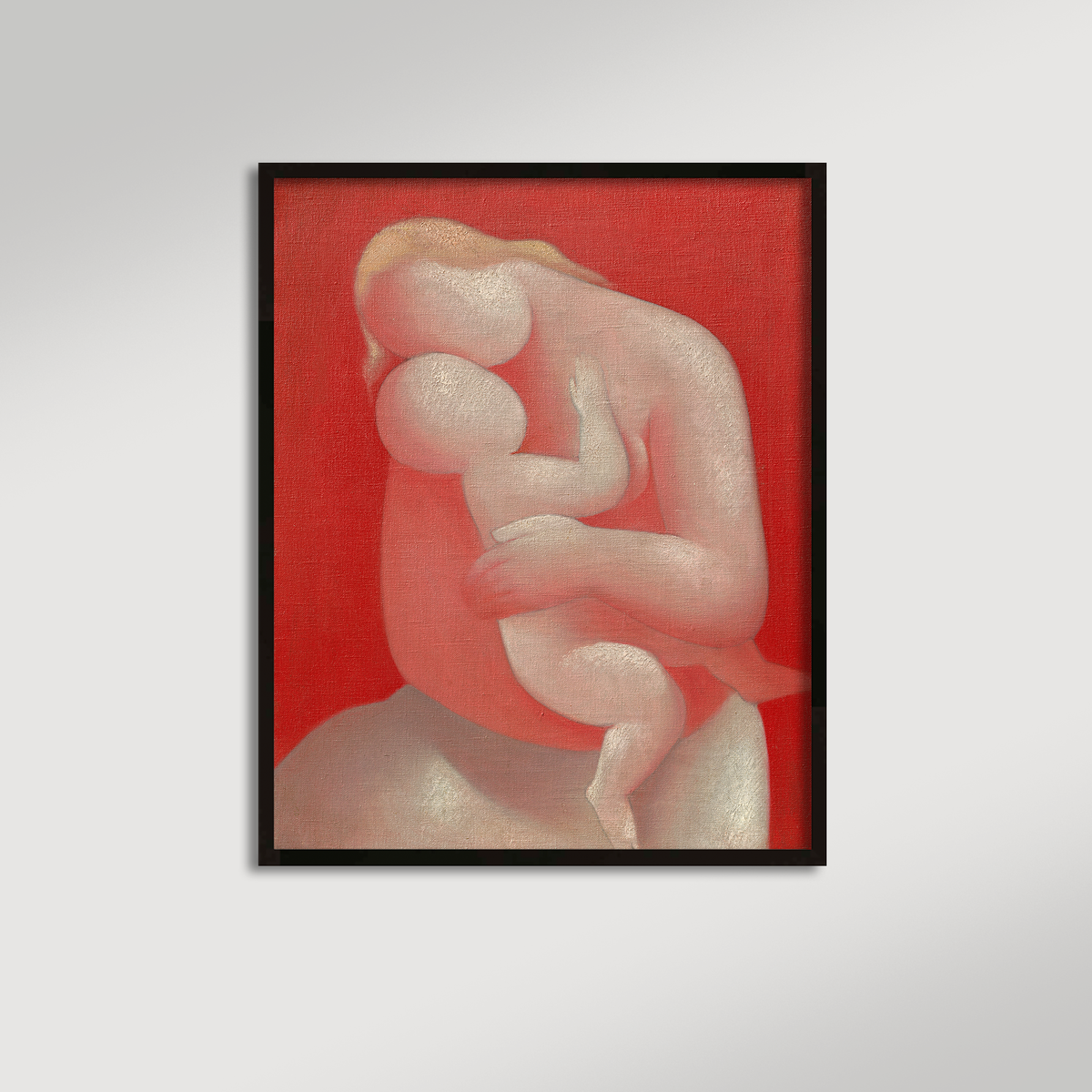Abstract Mother and Child Archival Reproduction Art Print