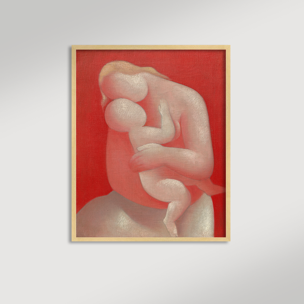 Abstract Mother and Child Archival Reproduction Art Print