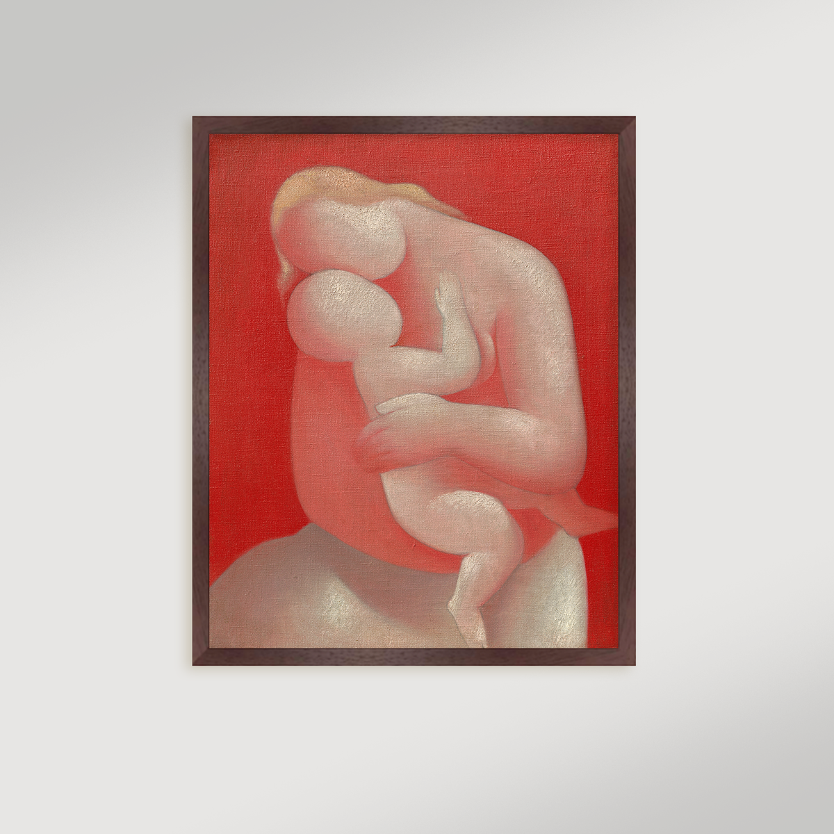 Abstract Mother and Child Archival Reproduction Art Print