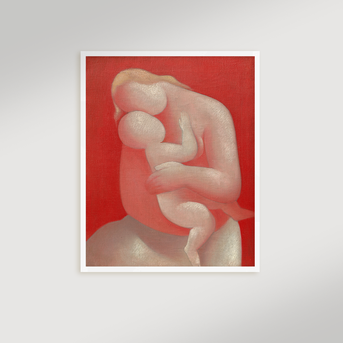 Abstract Mother and Child Archival Reproduction Art Print