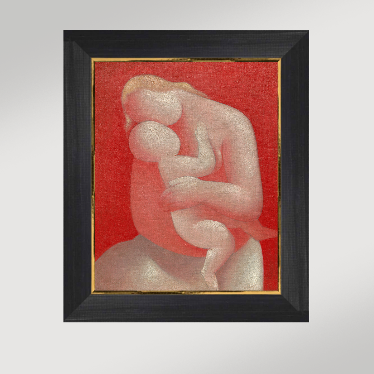 Abstract Mother and Child Archival Reproduction Art Print