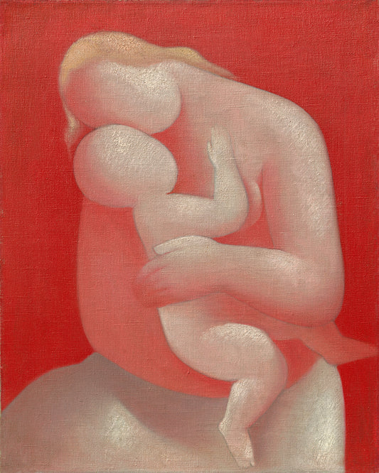 Abstract Mother and Child Archival Reproduction Art Print