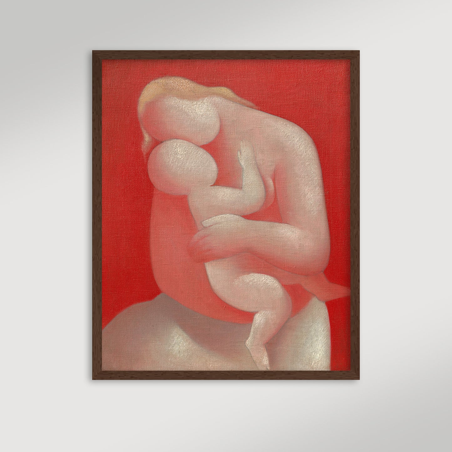 Abstract Mother and Child Archival Reproduction Art Print