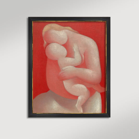 Abstract Mother and Child Archival Reproduction Art Print