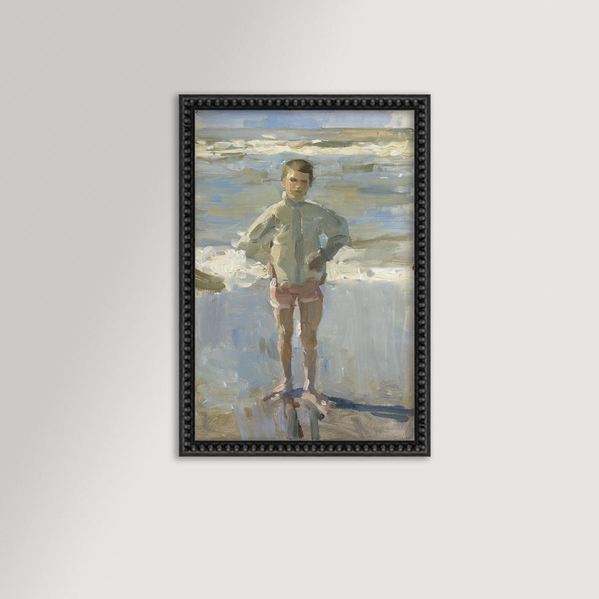 Painterly Beach Boy Archival Reproduction Art Print