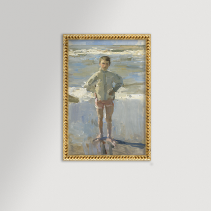 Painterly Beach Boy Archival Reproduction Art Print