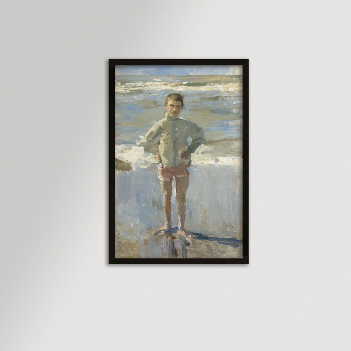 Painterly Beach Boy Archival Reproduction Art Print