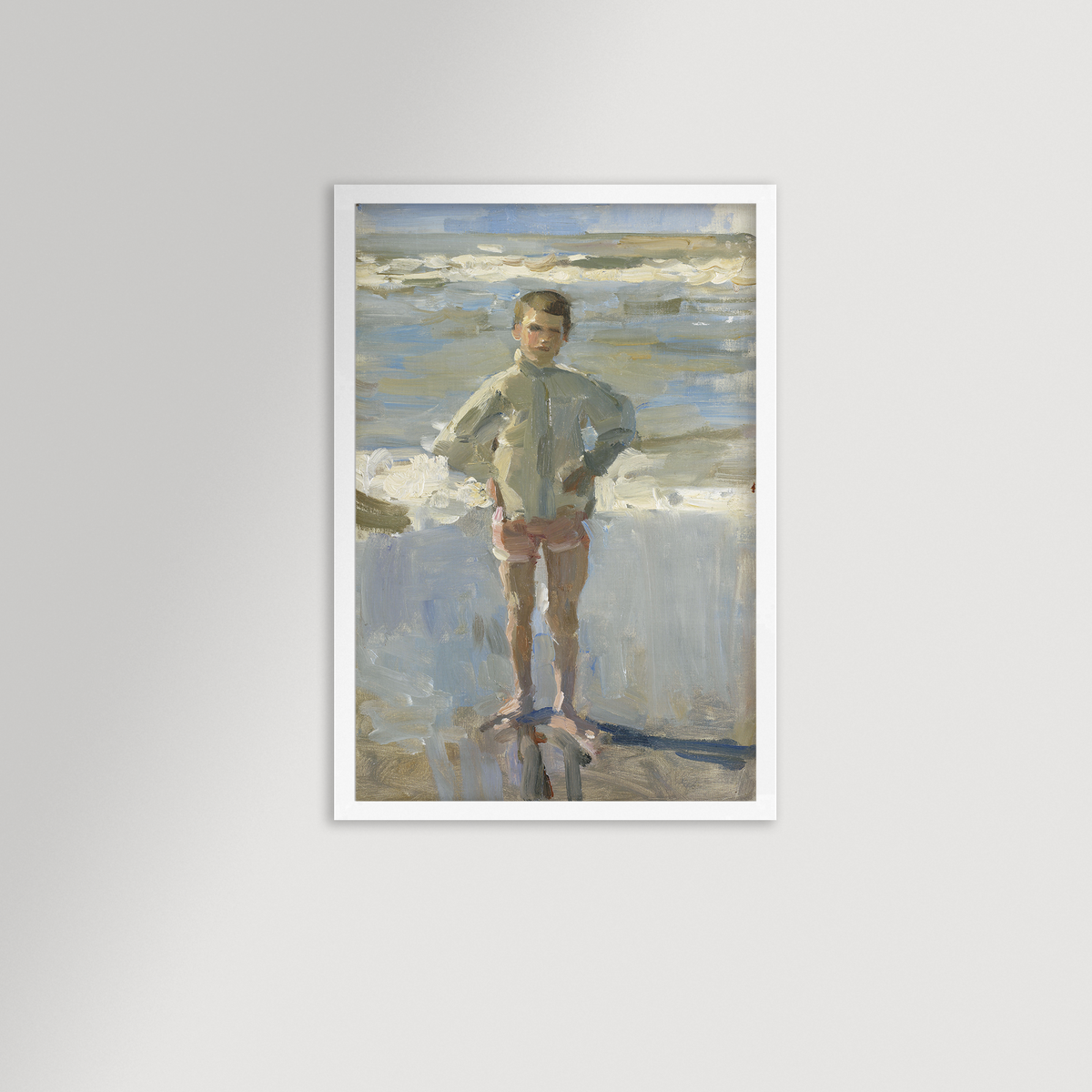 Painterly Beach Boy Archival Reproduction Art Print