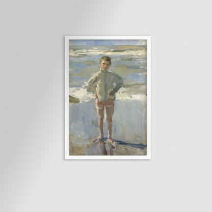 Painterly Beach Boy Archival Reproduction Art Print