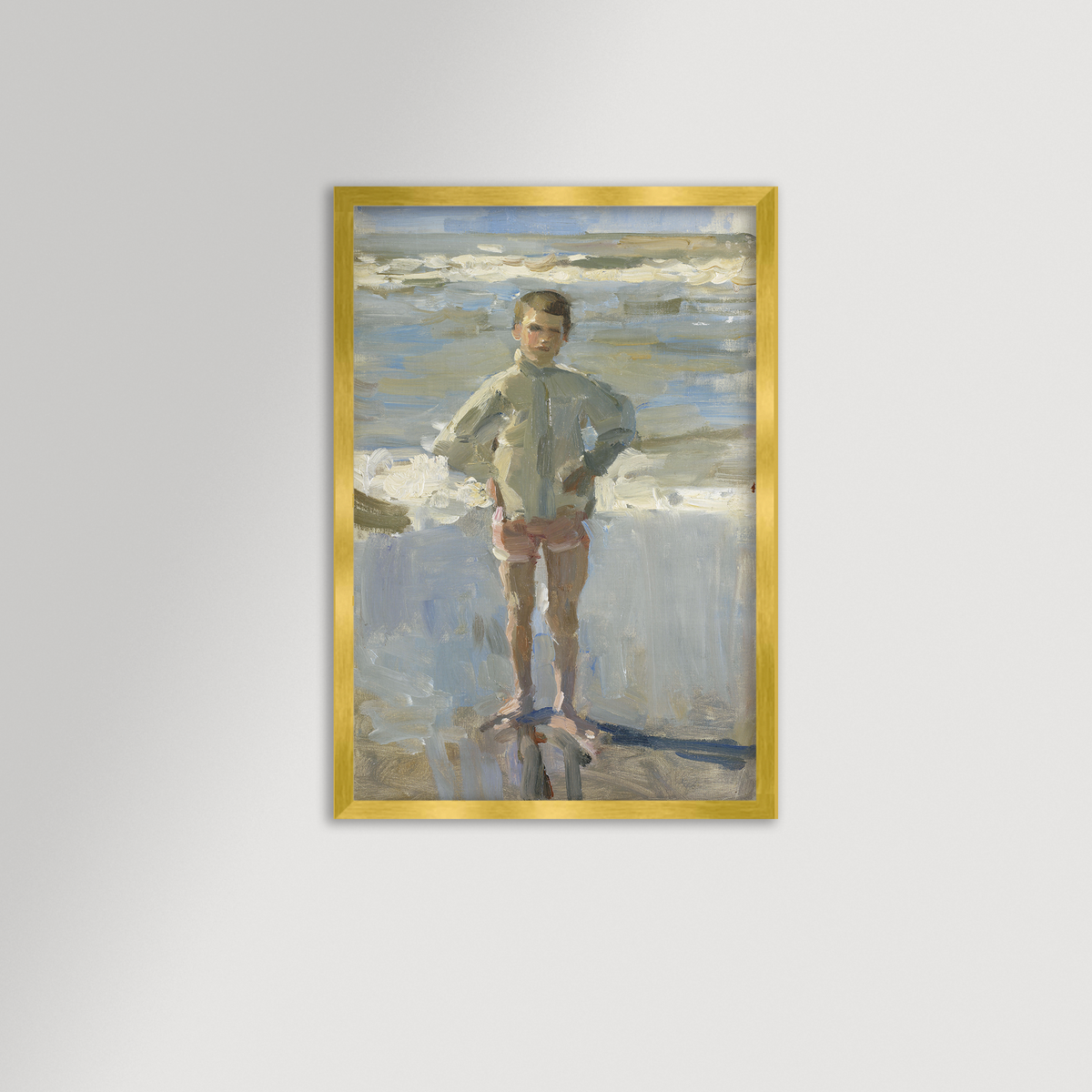 Painterly Beach Boy Archival Reproduction Art Print