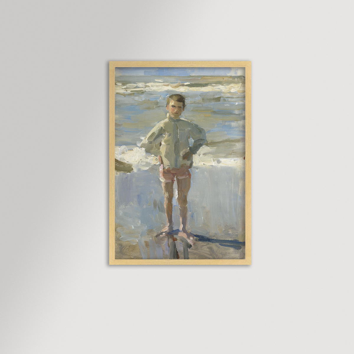 Painterly Beach Boy Archival Reproduction Art Print