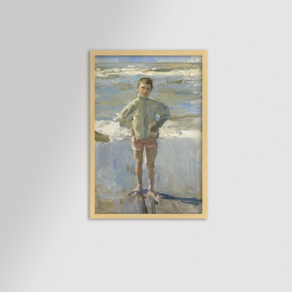 Painterly Beach Boy Archival Reproduction Art Print