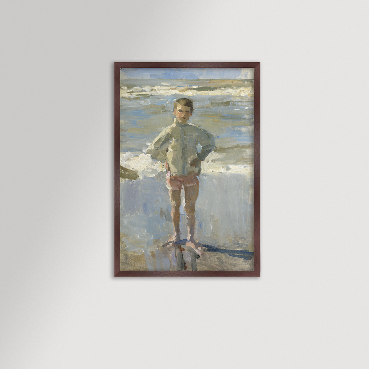 Painterly Beach Boy Archival Reproduction Art Print