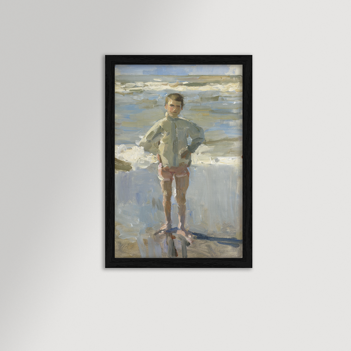 Painterly Beach Boy Archival Reproduction Art Print