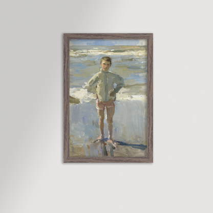 Painterly Beach Boy Archival Reproduction Art Print