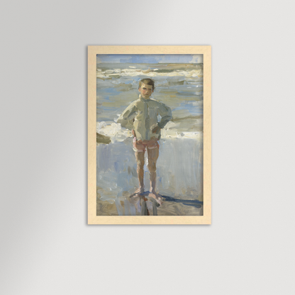 Painterly Beach Boy Archival Reproduction Art Print